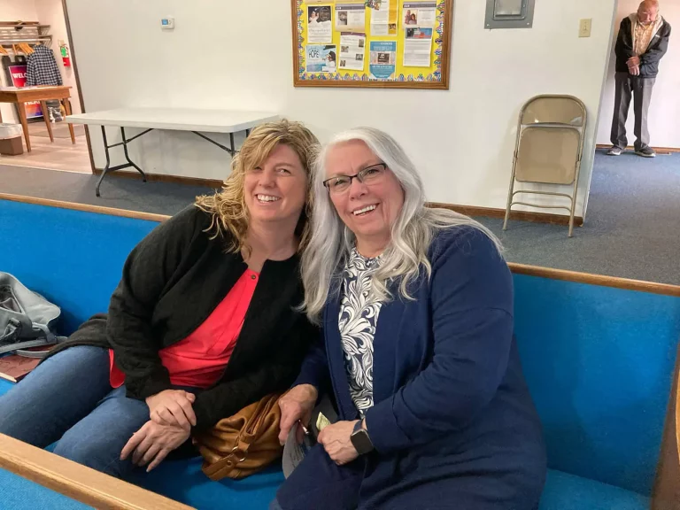 Welcoming faces at New Testament Assembly